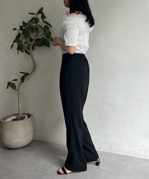 パリ ハイウエスト ストレートレッグ パンツ BS5386EW000734_fw_thumbM.jpg