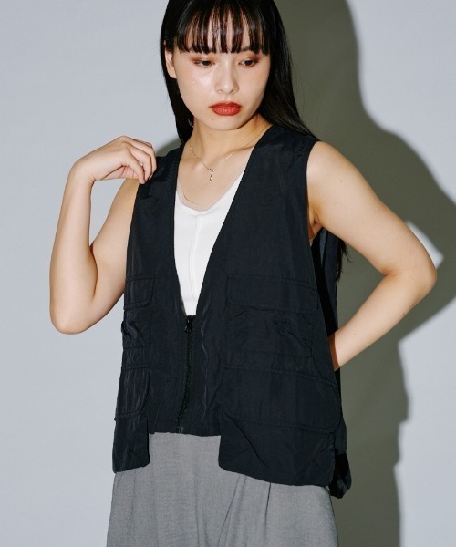 ベスト ジレ ショート丈ベスト レディース Amazon.co.jp: ベスト ジレ レディース ショート丈 春夏