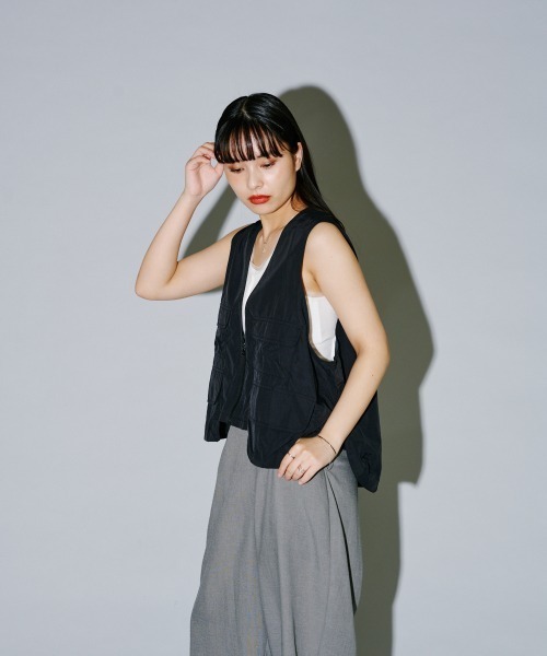terrace ベスト ジレ ナイロン ショート丈タクティカルベスト