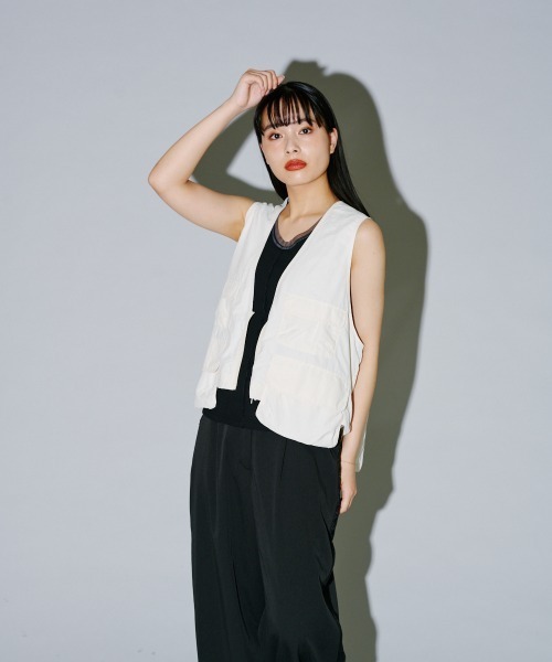 ベスト ジレ 「MAGASIN DE MODE Onjna」Short tactical vest / ショートタクティカルベスト trc レディース MAGASIN DE MODE Onjna ベスト ジレ 「MAGASIN Onjna」Short