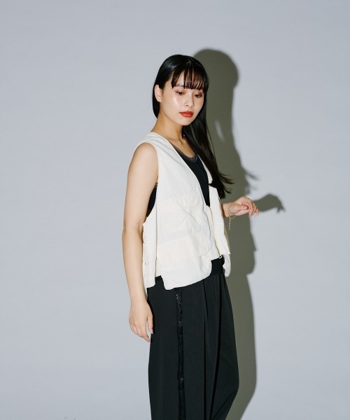 terrace ベスト ジレ ナイロン ショート丈タクティカルベスト