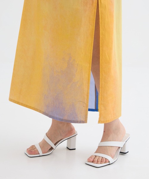 ワンピース 「SATORU SASAKI/サトルササキ」PRINTED SLIP DRESS/プリントキャミソールワンピース/キャミワンピの画像
