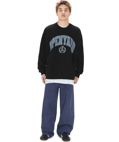 トレーナー スウェット 「OY/オーワイ」 ARCH COLLEGE LOGO MTM/アーチカレッジロゴ クルーネック レディース メンズ OY/オーワイ』 ARCH COLLEGE LOGO MTM/アーチカレッジロゴ
