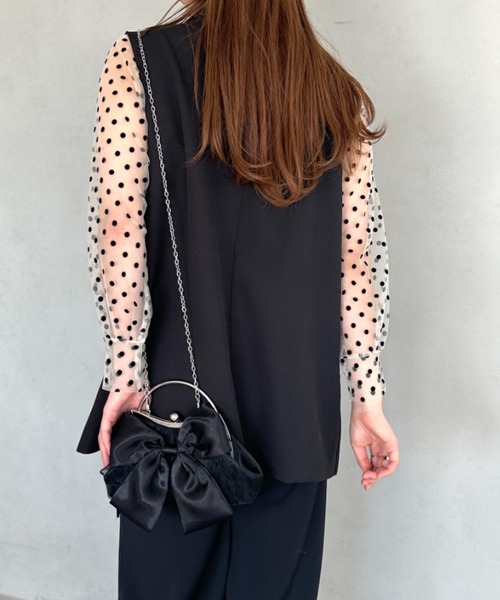 黒ベルベットリボンパーティーバッグ repetto レペット ショルダーバッグ Petit Cabas B0380TR