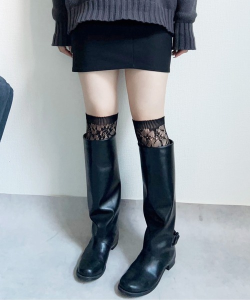 IMARI 靴下 「 IMARI / イマリ 」 総レース ハイソックス レディース