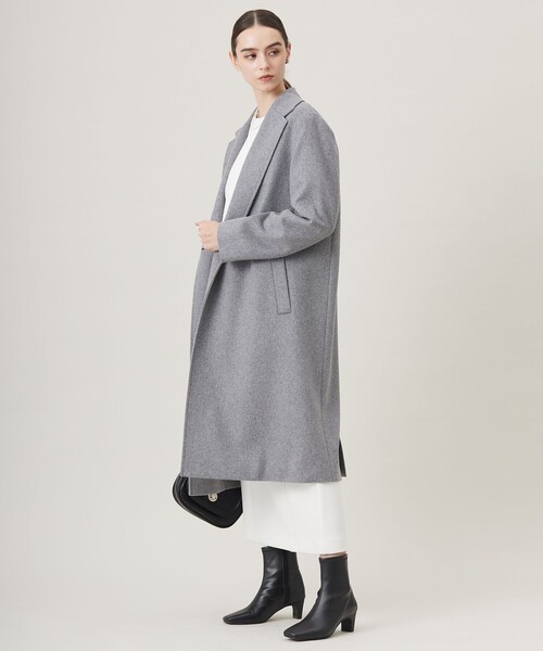 ICB（アイシービー） コート チェスターコート ウールカシミヤメルトン