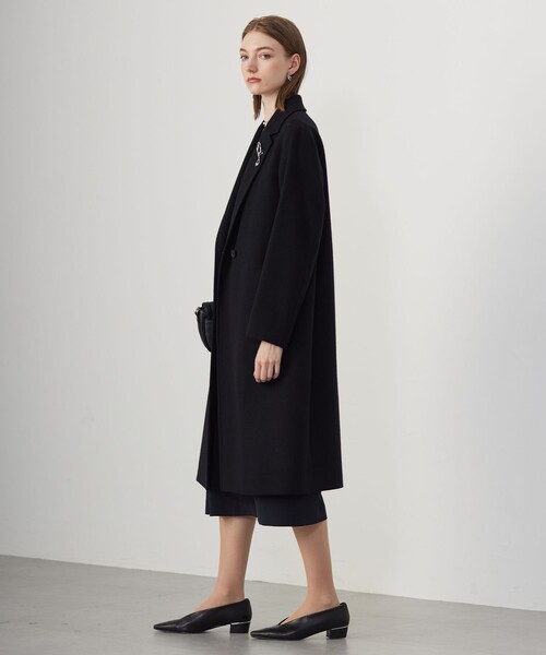 未使用タグ付き♡icbアイシービー　ウールメルトンロングコート　チェスターコート ICB（アイシービー） コート チェスターコート ウールカシミヤメルトン