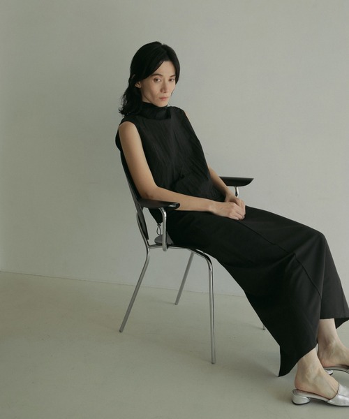 anuke（アンヌーク） タンクトップ ノースリーブ Sheer Turtle Tops 