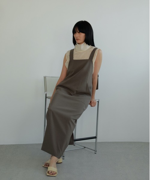 anuke（アンヌーク） タンクトップ ノースリーブ Sheer Turtle Tops 