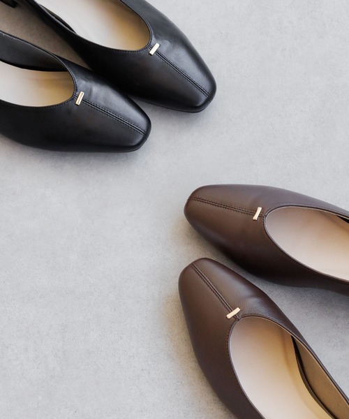 HIMIKO パンプス 「HIMIKO」「ZOZOTOWN限定デザイン」「本革」ゴールド