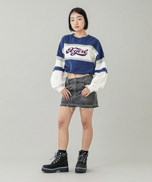 X-girl（エックスガール） トレーナー スウェット CHEERFUL LOGO