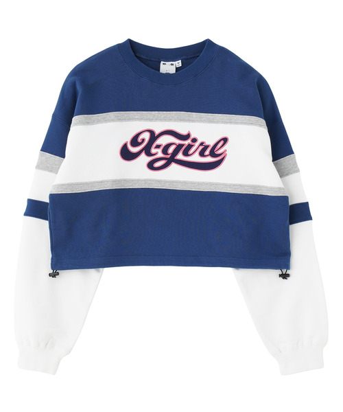 X-girl（エックスガール） トレーナー スウェット CHEERFUL LOGO