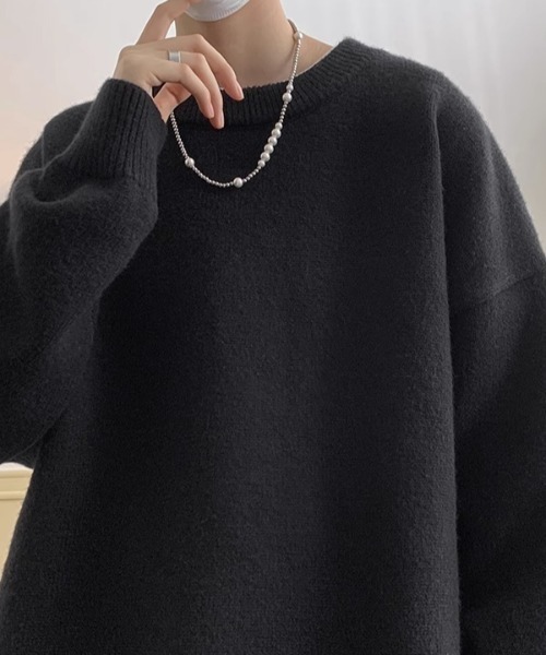 link lot セーター ニット 「秋冬」オーバーサイズカラークルーネック