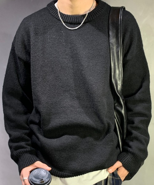 link lot セーター ニット 「秋冬」オーバーサイズカラークルーネック