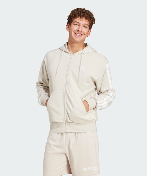 最高の adidas フレンチ スリーストライプス エッセンシャルズ パーカー アディダス