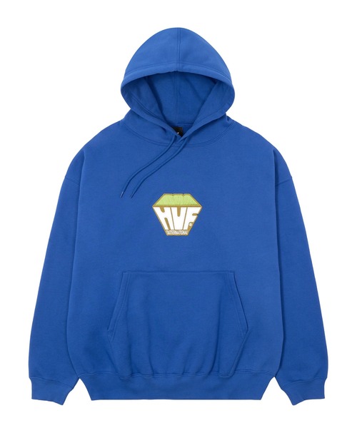 関税込み♪【HUF】Big Block ロゴ ★ プルオーバー パーカー HUF パーカー BIG BLOCK HOODIE / ハフ プルオーバー メンズ
