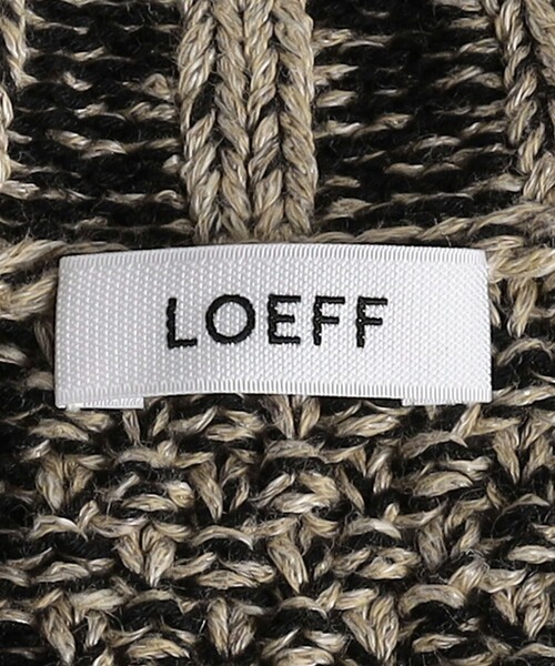 ニット セーター 「LOEFF」MURAL ジャガード ニット プルオーバー UNISEX レディース メンズ UNITED ARROWS｜<LOEFF>MURAL ジャガード ニット プルオーバー