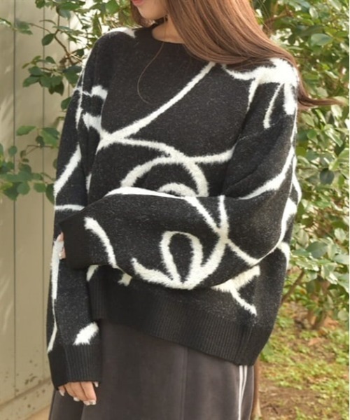 axes femme（アクシーズ ファム） ニット セーター フェザーモール