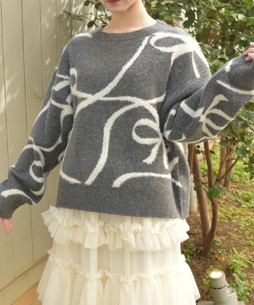 axes femme（アクシーズ ファム） ニット セーター フェザーモール