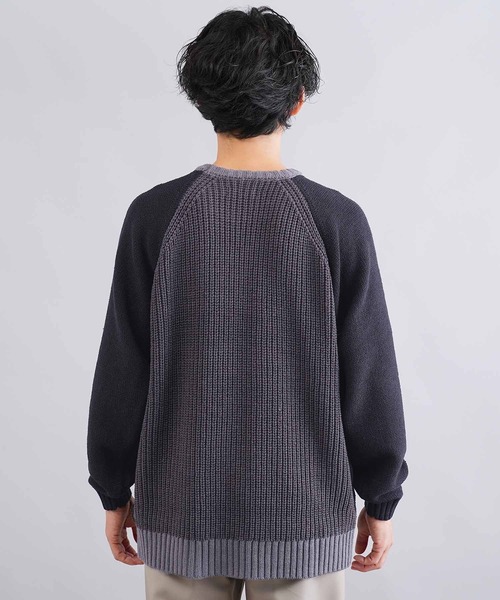 JIGGYS SHOP（ジギーズショップ） セーター ニット 3色配色 ローゲージ