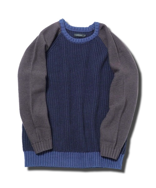 JIGGYS SHOP（ジギーズショップ） セーター ニット 3色配色 ローゲージ