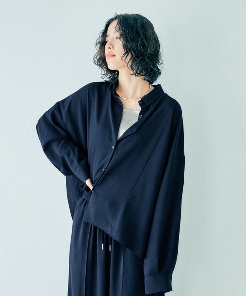 LEPSIM（レプシィム） ブラウス シャツ マルチメリット切り替えシャツ