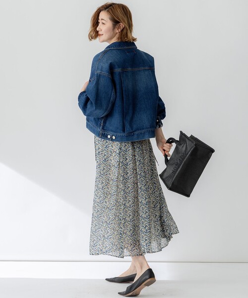 デニムジャケット gジャン 「Oggi3月号掲載/RED CARD TOKYO×23区」ショート丈 デニム ジャケット レディースの画像