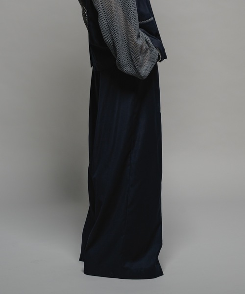 Casper John スラックス Shadow stripe baggy slacks/シャドー