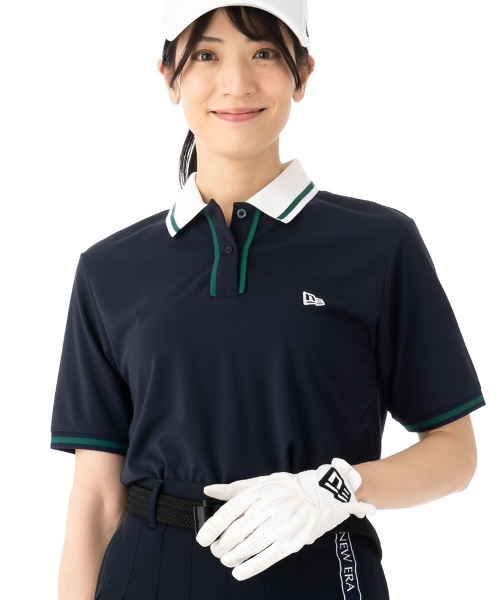 Women's 半袖 ミッドネック Tシャツ ビーチキスブルー | ゴルフ