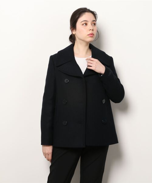 LACOSTE ・ピーコート LACOSTE（ラコステ） ピーコート 36 ネイビー レディース : ZOZOTOWN