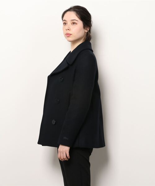 「LACOSTE」 ピーコート 36 ネイビー レディース_画像2