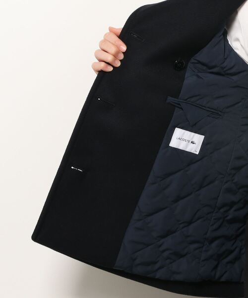 「LACOSTE」 ピーコート 36 ネイビー レディース_画像4