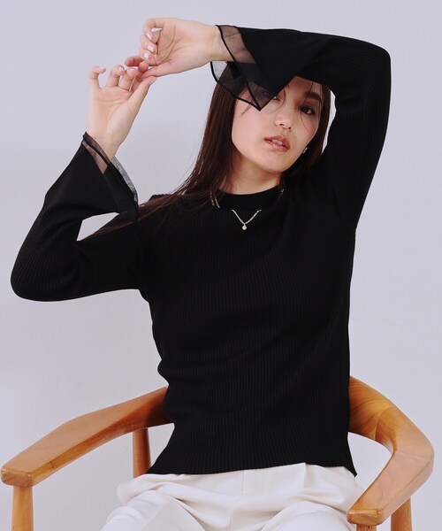 OPAQUE.CLIP（オペークドットクリップ） ニット セーター フレア