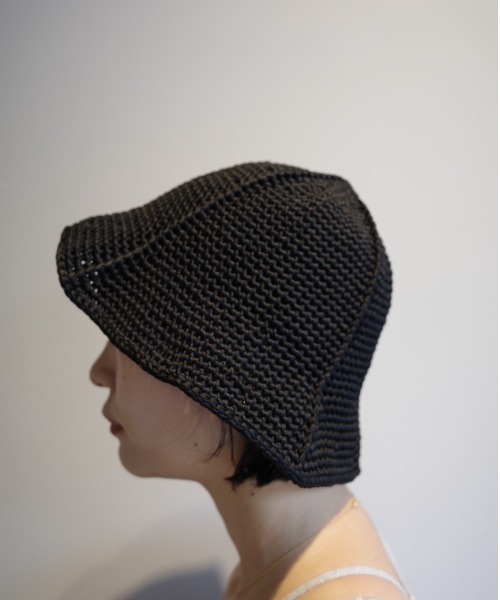 KIJIMA TAKAYUKI 帽子 ハット TAKAYUKI-women POLY HAND KNIT