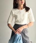 カーディガン 大人の抜け感カジュアル。綿100...の詳細画像5