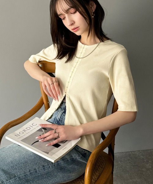 classicalelf カーディガン 大人の抜け感カジュアル。綿100