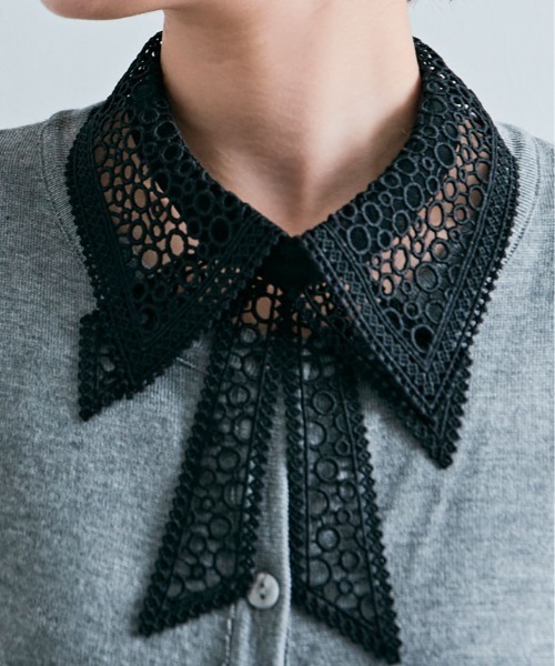 つけ襟 付け襟 リボン デザイン レース 付け襟 | ブランド登録なし | 02