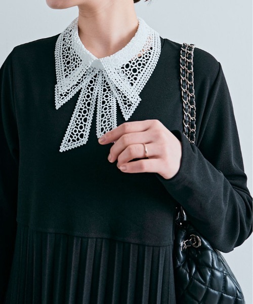 つけ襟 付け襟 リボン デザイン レース 付け襟 | ブランド登録なし | 04