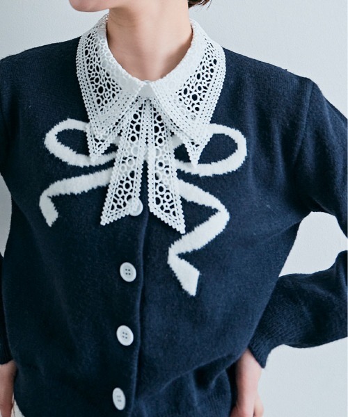 つけ襟 付け襟 リボン デザイン レース 付け襟 | ブランド登録なし | 06