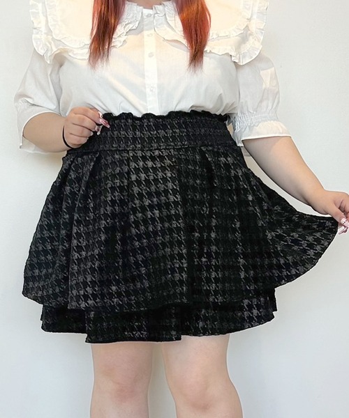 Diable baiser（ディアブルベーゼ） スカート 「4Lー6L」千鳥柄