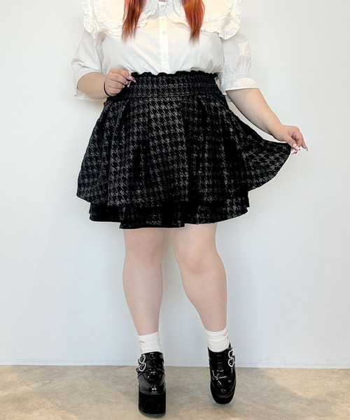 Diable baiser（ディアブルベーゼ） スカート 「4Lー6L」千鳥柄