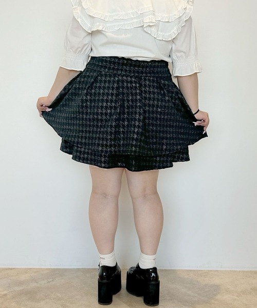 Diable baiser（ディアブルベーゼ） スカート 「4Lー6L」千鳥柄