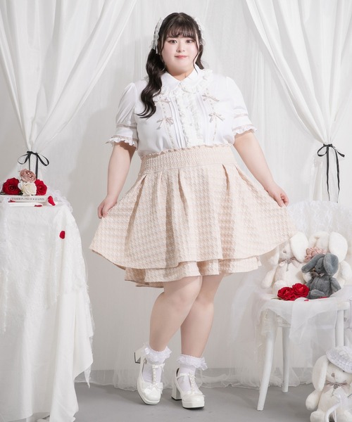 Diable baiser（ディアブルベーゼ） スカート 「4Lー6L」千鳥柄