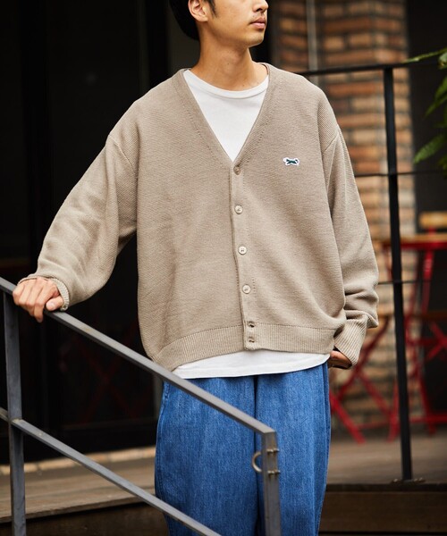 「TOWNCRAFT」 ニットカーディガン SMALL グリーン メンズ_画像5