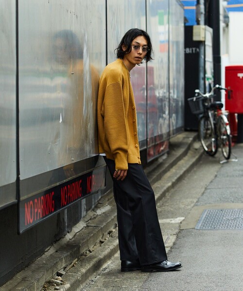 「TOWNCRAFT」 ニットカーディガン SMALL グリーン メンズ_画像7