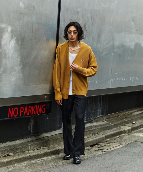 「TOWNCRAFT」 ニットカーディガン SMALL グリーン メンズ_画像9