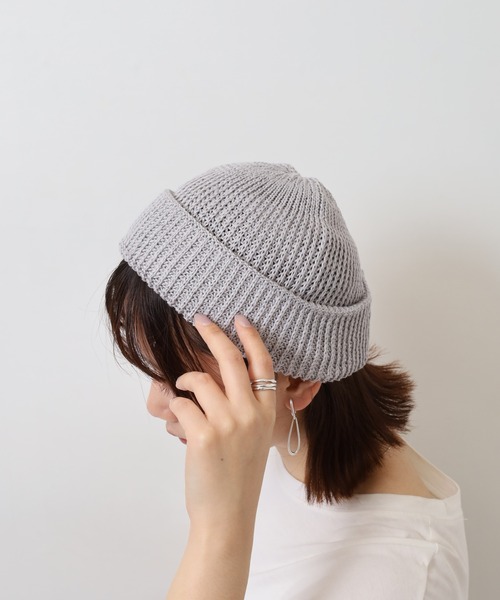 マリー ニットキャップ Sense of Grace ニット帽 ニットキャップ 麻糸使い ローワッチ