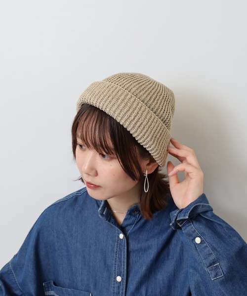 Sense of Grace ニット帽 ニットキャップ 麻糸使い ローワッチ