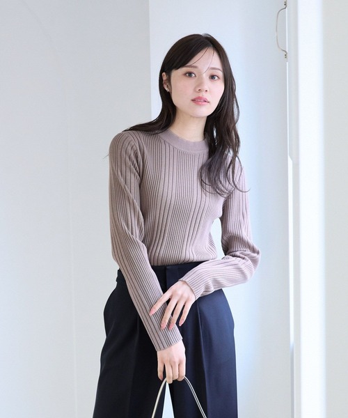 Andemiu（アンデミュウ） ニット セーター スカーフツキプチハイニット