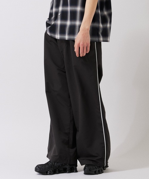 ジャーナルスタンダード　ラップジャージパンツ　（ブラック） JOURNAL STANDARD（ジャーナルスタンダード） ワイドパンツ パンツ